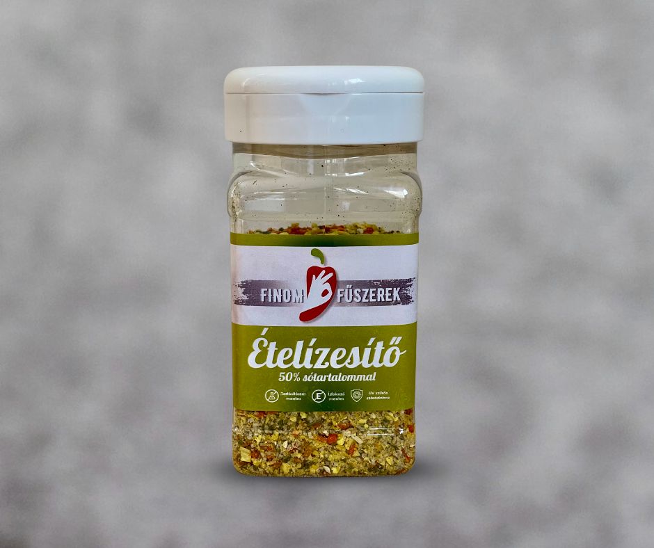 Ételízesítő 50 százalékos sótartalommal